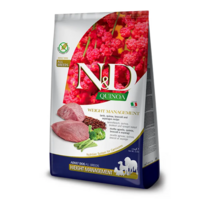 Farmina N&D dog QUINOA (GF) adult medium & maxi, weight management, lamb & broccoli 2,5 kg